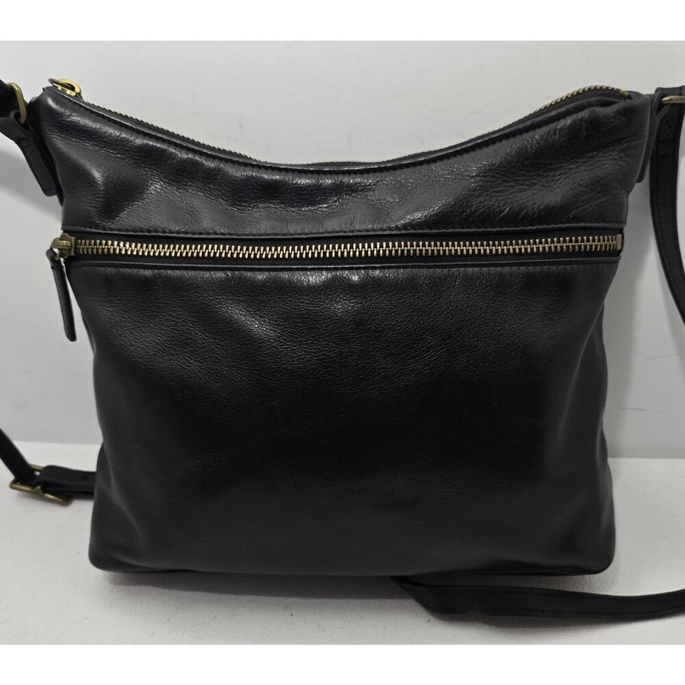 MARGOT New York CROSSBODY PURSE BAG Black SOFT LEATHER ADJ. STRAP - Picture 4 of 13